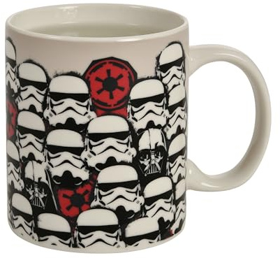 Elbenwald Thermoeffekt Tasse - verschiedene Motive Anime und Filme Keramik Mehrfarbig 320 ml (Star Wars - Dark Side Stormtrooper)