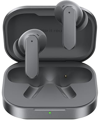 realme Buds Air 8 Auricolari Bluetooth Wireless, Traduzione AI, Controllo tattile, Autonomia 58H, Riduzione del rumore, Type-C, IP55 Impermeabile e antipolvere, Bluetooth 5.4, Grigio