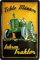 WOGEKA ART Retro Blechschild Echte Männer fahren Traktor Trecker Bauer witziger Spruch als Geschenk-Idee zum Geburtstag Weihnachten zur Dekoration 20x30 cm Vintage-Design aus Metall 957