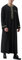 BeerMmay Herren Muslim Druck Kaftan Islamisch Royalty Dubai Robe O-Ausschnitt Lange Ärmel Retro Tuniken Abaya Lose Kandoura,Schwarz,M