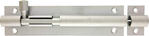 H&E™ 4 x 1 Inch - 102mm x 25mm Straight Barrel Door Bolt Satin Chrome