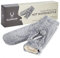 Glengor Luxury Extra Long Hot Water Bottle | Ultra-Soft Cover | 75cm | 2L | Natural Rubber | Grey