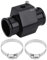 Capteur de température d'eau Tuyau de radiateur Horloge de température de voiture Joint Tuyau de capteur Jauge Adaptateur de liquide de refroidissement du moteur (28 mm, 30 mm, 32 mm, 34 m）(32mm)+son