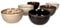 MamboCat Grey 6er Müsli-Schalen-Set grau I robuste Steingut-Schüsseln für 6 Personen I Müsli-Schale & Beilagen-Schüssel mit Strudel-Muster I graue Müsli-Schüssel 600 ml 6 Stück