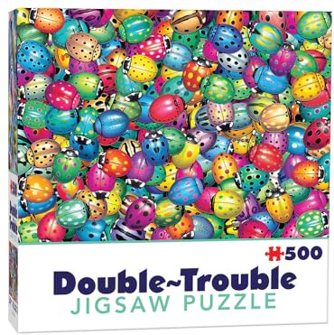 Cheatwell Games 500 Piece Double-Trouble Jigsaw Puzzle Beetlemania
