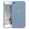 Wirvyuer Compatible with iPhone SE Case 2022/2020, iPhone 8 iPhone 7 Phone Case for Women Girls Silky Soft Protective Shockproof Silicone Phone Case with Cute Heart Pattern Design, Blue