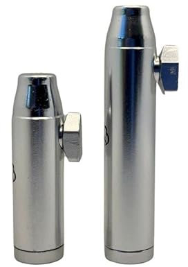 TORNADO´S Kit X2 contenedores de 1 y 2 Gramos en Aluminio Pulido