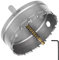Flintronic Bi-Metall Lochsäge, Hohl-Bohrkrone Set, 100mm TCT Hartmetall Heavy Duty Industriequalität Edelstahl Lochschneider/Bohrer, hartmetallbohrer zum Metall, Aluminiumlegierung,Kunststoff und Holz