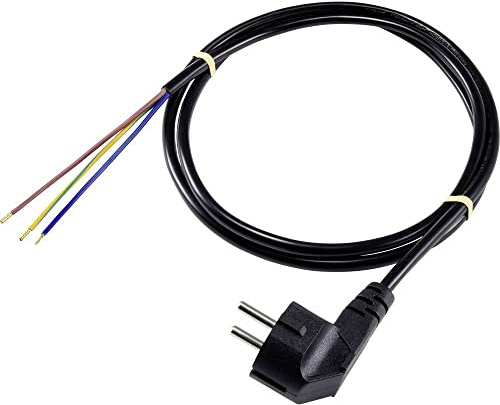 Sygonix SY-5043470 Strom Anschlusskabel Schwarz 2.00m