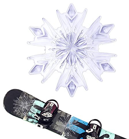 BOXOB Stomp Pad, 3D Klar Schneeflocke Stomp Pad Snowboard Grip Pad zum Snowboarden