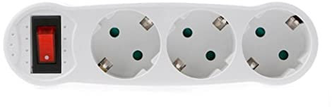 Estensione Della Presa a Parete Multi Europea a Germania Striscia Di Uscita Di Alimentazione Dell'adattatore Per Spina Da Viaggio Con Interruttore, Estensione Della Presa a Parete, Adattatore a