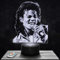 Lampada da comodino, Luce notturna tattile M. Jackson Lampada illusione 3D LED, idea regalo di Natale per ragazzi e ragazze Lampada da notte per bambini o adulti TOP