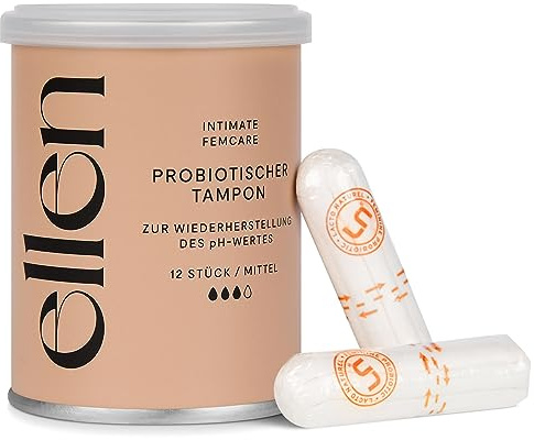 Ellen PROBIOTISCHER TAMPON 12 STÜCK - MITTEL