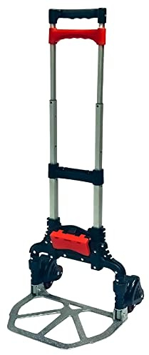 Magna Cart Stair Climbing 6-Wheel Folding Aluminum Hand Truck Dolly Cart with Carry Bag Attachment Ideal for Moving Boxes, Groceries, Heavy Equipment, Red