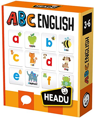 Headu ABC English Apprendre L'Anglais Jouer Mu55072 Jeu Éducatif pour Enfants 3-6 Ans Fabriqué en Italie