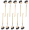 Peggy Perfect 10er Set Rosshaarspülbürsten Holzspülbürsten – Made in Germany. Bürsten mit Natur- Rosshaar und extra langem 29 cm Griff. Aus zertifiziertem Buchenholz gefertigt.