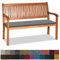 Bankauflage Stuhlkissen Bankkissen mit Krawatte Waschbar ,110x50x3cm，2 3 4-Sitzer Sitzkissen Rutschfeste Auflage für Gartenbank ,Küche,Terrasse Innen und Außenbereich，dunkelgrau ,Dicker Leinenstoff