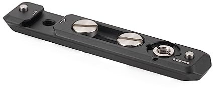 TILTA Multi- Functional NATO Mounting Plate with NATO Rail, Cold Shoe and 1/4-20 Thread Anti-rotation Design Lightweight and Durable– Black TA-NTMP-B