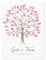 Leinwand Hochzeit Fingerabdruck personalisiert Hochzeitsbaum Hochzeit Gästebuch Mal Anders Alternative mit Baum für Fingerabdrücke 30x40 cm (OHNE Farbe)