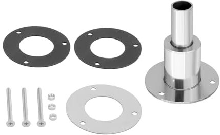 DROMEDARY Durch Rumpf Auspuff Hautanpassung Diesel Heizung Thru Rumpf Auspuffhaut Edelstahl 316 Luft-Dieselheizungs Auspuffrohr Schiffsauspuff Rohrauspuff für Boot LKW Webasto,Gerade 24mm