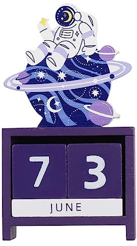 DIKACA 1stk Ewiger Tischkalender Ewiger Countdown-kalender Magnetkalender Für Kinder Hochzeitsgeschenke Hochzeitsdeko 100 Tage Hölzern Zehntausend Jahre Büro Niedlich Violett