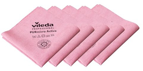 Bayeta Vileda Professional Purmicro Active Roja 5 Unidades