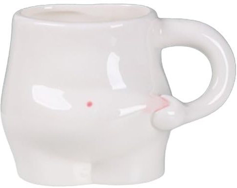 Goowafur Taza calentadora de Manos Fat Belly, Linda Taza de Fat Belly,Taza de cerámica Hecha Mano con asa Divertida Fat Belly | Vajilla de té novedosa Hecha Mano, Lindas Tazas de ml