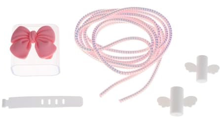 Generic Cute Charging Cable Protective Cover Data Cable Sleeve Plug Protective Case Clear Data Line Accessories,Charger Protector, pink