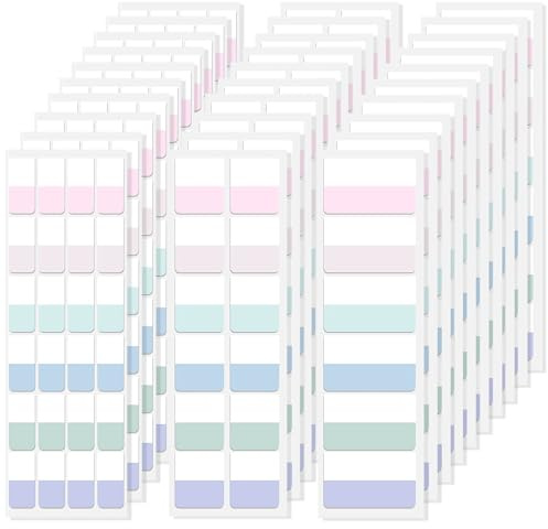Yiichiy Haftnotizen Page Markers Tabs, 420 Stück Kleberegisterkarten Seitenmarker Selbstklebend zum Markieren Beschriften Klebezettel Tabs für Büro, Dokumente, Bücher, Tagebuch, Ordner (Light Color)