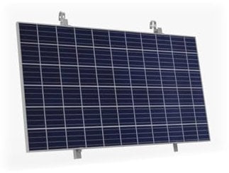 Handelskönig Halterung für ein Solarmodul im Querformat zur Befestigung an Balkongeländern oder Dächern - Robustes Aluminum, Balkonhalterung mit festem Winkel von 15°