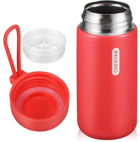 Alipis Mini Botella De Agua De 150 Ml Frasco De Agua De Acero Inoxidable Pequeña Botella De Agua Con Aislamiento Vacío Frasco De Viaje Con Asa De Transporte