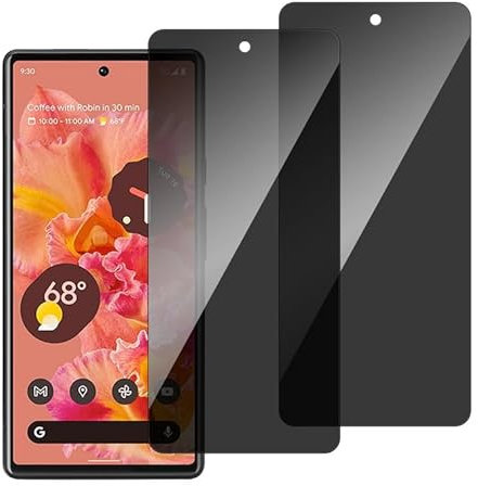 chejuza Verre Trempé Anti Espion pour Google Pixel 6 5g [2 Pièces] Ultra Résistant Film Protection écran, Dureté 9H, Anti-Rayures, Sans Bulles, HD Transparent