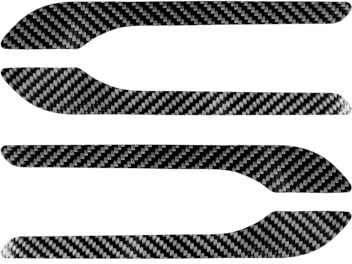 Carbon Fiber Door Handle Cover for Tesla Model 3 2017-2023, Door Trim Adhesive Cover for Tesla Model Y 2019-2024 (Brilliant Carbon - Model B)