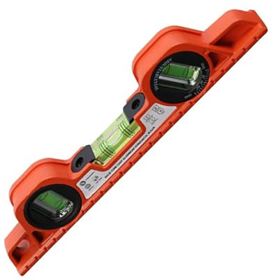 Kleine horizontale Blasenpegel, Bubble Stick Lurer,Magnetwinkel Finder Prospractor Bubble Spirit Levels - Hochvorbereitungsbilanz Herrscher, kleines Messwerkzeug mit 180/90/45 Grad Blasen