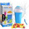 SKIPTHYBER Slushy Maker Cup Macchina per Granita in Silicone, 300ML Slushy make DIY Homemade Smoothie Cup con 2 in 1 Cannuccia e Cucchiaio, per Milk Shake Ice Cream
