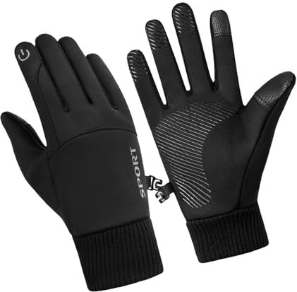 ZwaitL 2 x Winterhandschuhe zum Skifahren, warme Touchscreens, winddichte Fäustlinge, Reiten, Fitnessstudio, Handschuhe für Damen und Herren