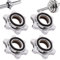 4PCS Barbell Collars Dumbbell Hex Nut 1x0.8inch Spin-Lock Barbell Clamps Exercise Accessories Anti-Slip Universal Weight Clips for Bars Barbells Dumbbells Weight Bar Clamps Clips for Bars