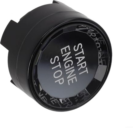 Für Crystal Start Stop Button Abdeckung Für BMW 1 2 3 4 5 6 7 X Serie F20 F30 F10 G30 G11 Start Stop Motor Schalter Knopf ABS Material (schwarz)