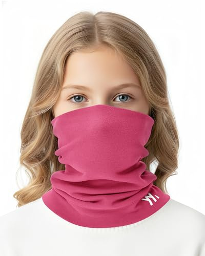 YANIKY Winter Schlauchschal Kinder, Warm Winddichte Loop Schal für Jungen Mädchen Sport, Atmungsaktiver Neck Gaiter