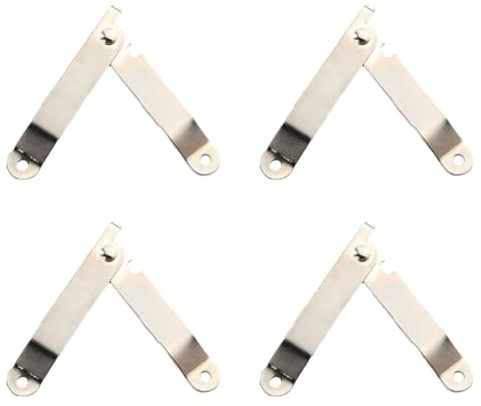BildeeMait 4 x Antik Bronze Eisen Stützscharniere Holzkisten, Schmuckkästen und Truhen, bewegliche Deckelstütz-Hardware
