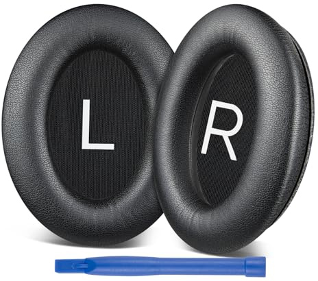 SOPROM Ear Pads for Bose QC45 / QC SE/Quiet Comfort Wireless | Replacement Earpads Cushions for Quietcomfort 45 | Material: Protein Leather | Color: Black