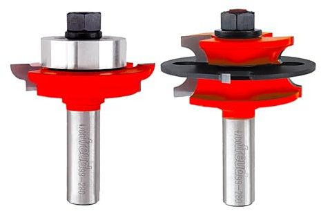 Freud 99-280: 2-3/8 (dia.) Recoverable Bead Glass Door Bit Sets with 1/2 shank, 7/32 large radius