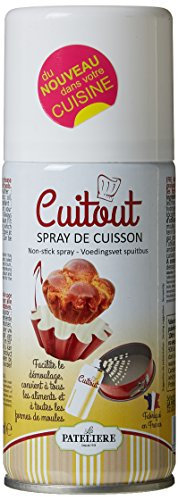 LA PATELIÈRE - Cuitout - Spray de Cuisson à l'Huile de Colza - Aide à la Pâtisserie - Pour Démouler vos Gâteaux sans Peine - Facile d'utilisation - 125ml