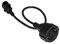 Cable adaptador de alimentación hembra Schuko alemán - IEC C14 macho 50 cm