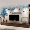 Kenmont DIY 3D Riesig Paar Baum Wandtattoos Wandaufkleber Kristall Acryl Wandtattoo Aufkleber Vögel Vine Zweig Wandkunst Wohnzimmer Schlafzimmer Kinderzimmer Sticker (Large, Blau, Recht)