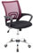 Cashoffice - Silla de Escritorio Ergonómica, Silla de Oficina Giratoria con Respaldo Transpirable (Rojo Vino)