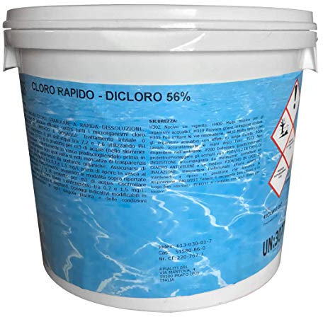 - Cloro rapido piscina Dicloro 56% clorazione shock piscine granulare Maris Rapid Chlor kg 10