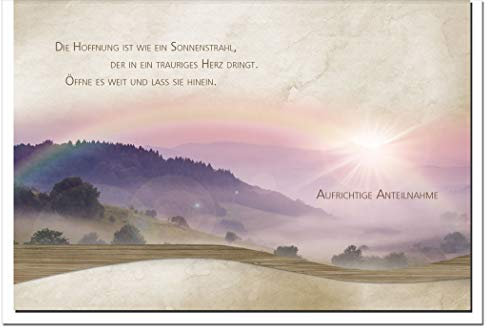 Trauerkarte HOFFNUNG | Regenbogenland | metALUm # 1201097