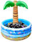 Toyvian 37 Inch Inflatable Palm Tree Cooler, Summer Swimming Party Decoration, Floating Pool Cooler for Beach Theme & Hawaiian Party