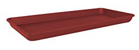 ARTEVASI Soucoupe RECTANGULAIRE Venezia XL 60CM Rouge FONCÉ